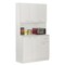 Wooden Kitchen Pantry Storage Cabinet with Drawer, Doors and Shelves, White